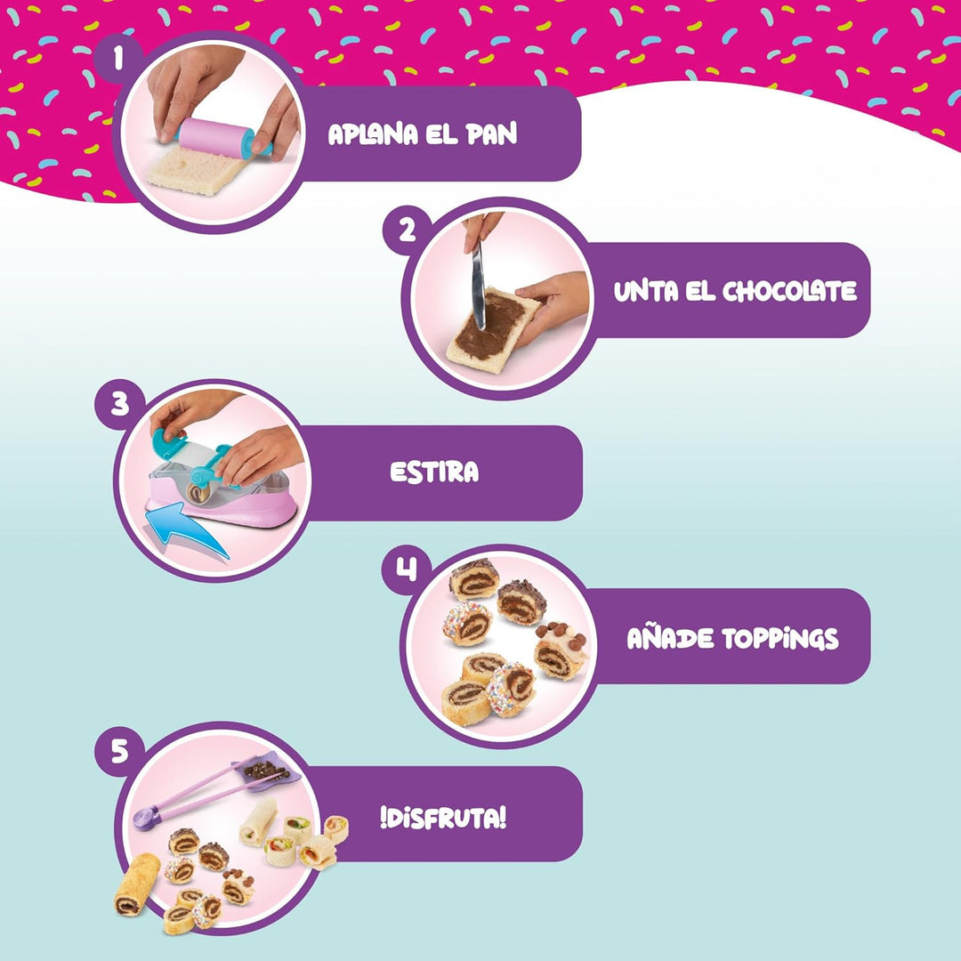 Zap Chef Rollitos Choco-Shushi, Sushi-Kochspielzeug, Dessert-Küchenset für Jungen und Mädchen ab 3 J