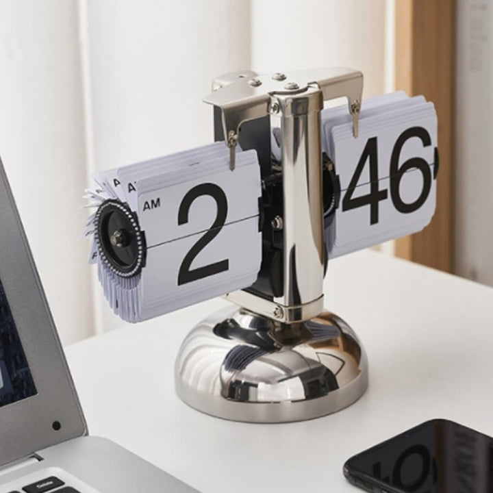 Yosoo Health Gear Flip-Uhr Retro, Digitale Klappuhr Vintage Minimalist Schreibtischuhr Mechanische A