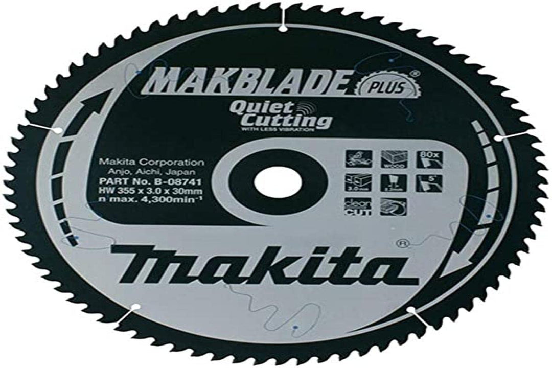 Makita b-08707 Makita Makblade Plus Sägeblatt 260 x 30 mm 70T – Bild illustrativen Zweck ist nur 1 s