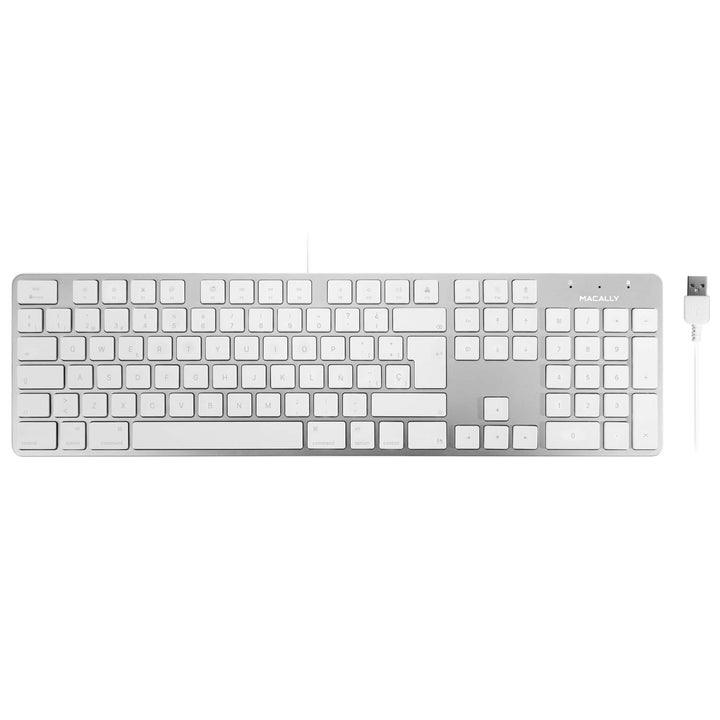 MacAlly SLIMKEYPROA-ES 104 Tasten Ultra Slim und volle Grösse USB-Tastatur für Mac - Spanisch, Spani