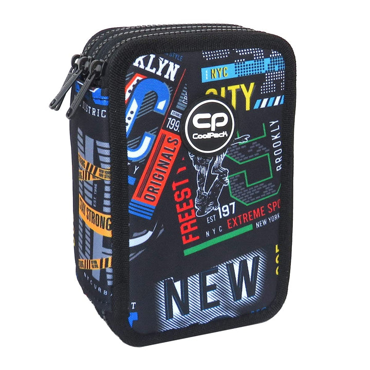CoolPack XXL Federtasche Federmappe 3-Fach Schulstiftetui, dreifaches Federmäppchen, Federmäppchen f