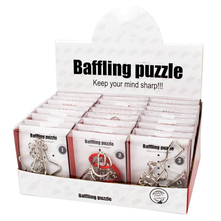Gracelaza 24 Stück Entwirrung Puzzles Geduldspiele Set - Knobelspiele Kit - Magisches Spielzeug - De