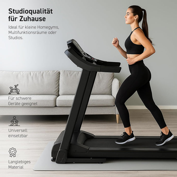 MSPORTS Bodenschutzmatte Premium für Fitnessgeräte - wiederstandsfähige Unterlage für Crosstrainer,