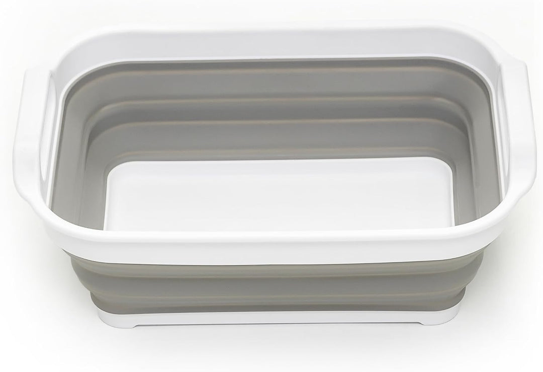 SAMMART Zusammenklappbare Wanne – Faltbare Spülwanne – tragbares Waschbecken – platzsparende Kunstst