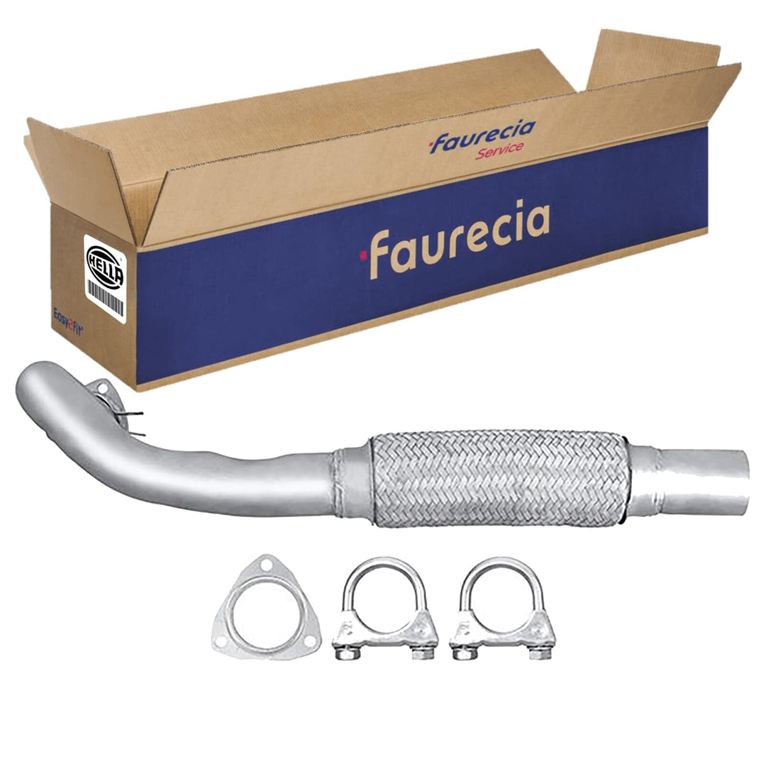 HELLA 8LA 366 005-001 Abgasrohr - Easy2Fit® Kit - vorne - einteilig - Set mit Anbauteilen