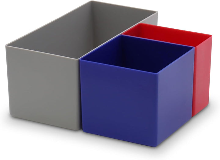 Schubladen Einsatzkasten Mix Set, verschiedene Grössen & Farben, Schubladeneinsätze, Kleinteilesorti