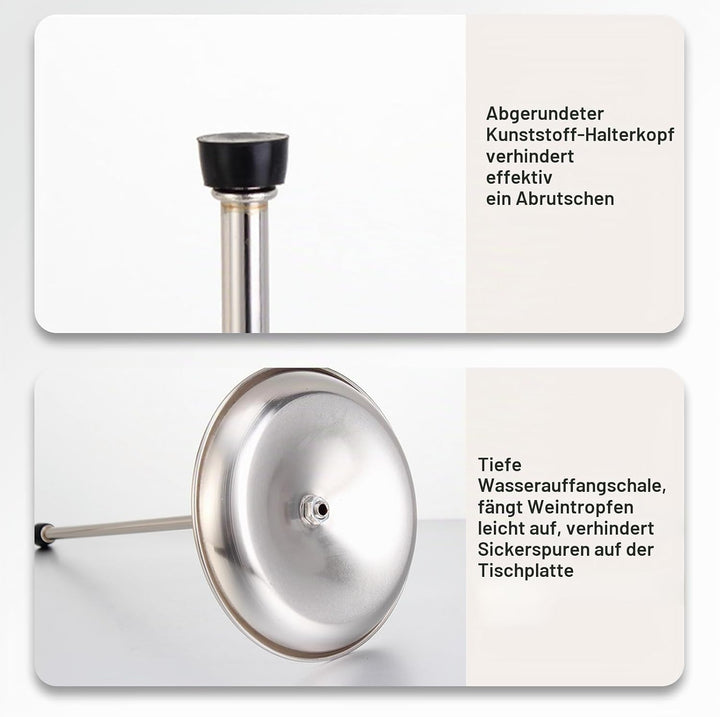 Flaschenständer Zum Abtropfen, Edelstahl Flaschenhalter Abtropfständer, Flaschen Trockenständer, Ede