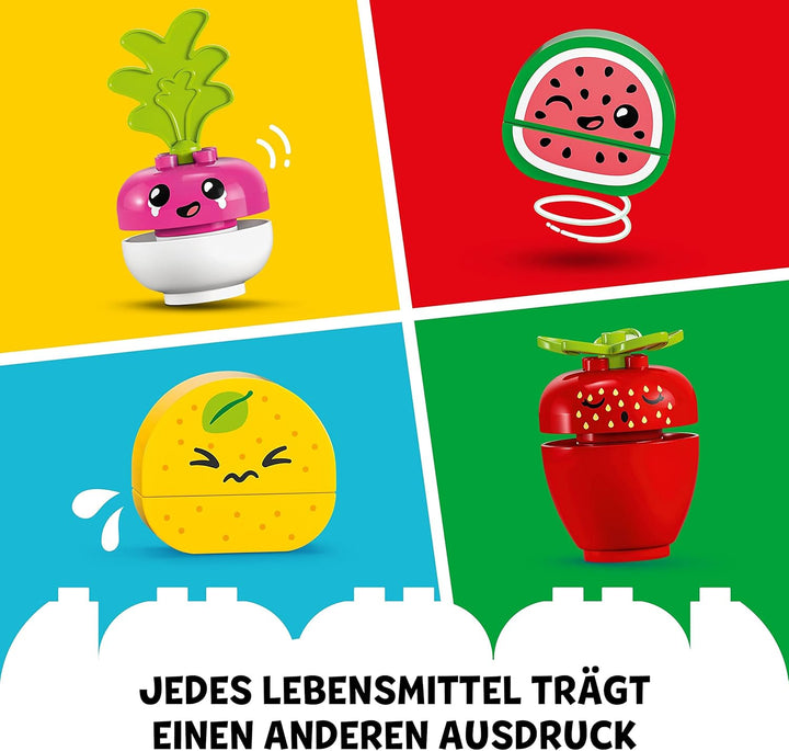 LEGO DUPLO My First Biomarkt, Spielzeug-Shop-Set für Jungen und Mädchen, Lernspielzeug für Kleinkind