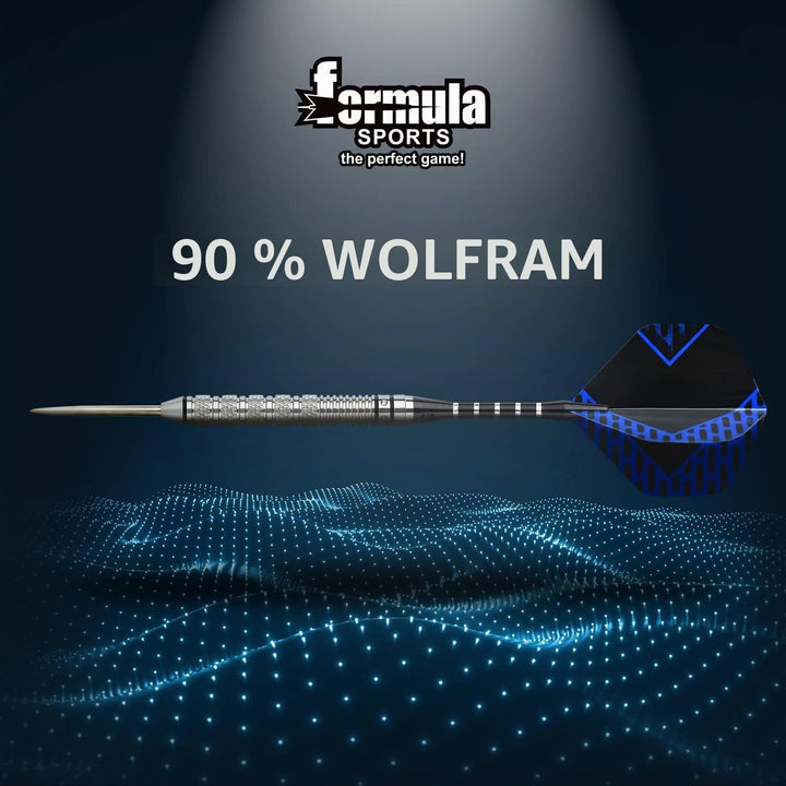 Formula Sports Dartpfeile 90% Tungsten Steel-Dartpfeile mit Flights und Schäfte 3 Stück 6376-22, 637