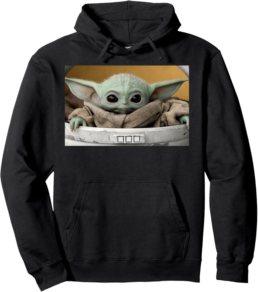 Star Wars Mandalorian The Child Portrait Stare Pullover Hoodie