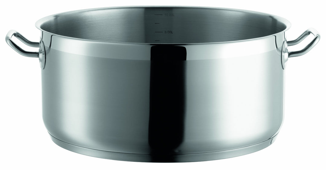 Mäser, Serie Professional, Bratentopf 32 cm, Topf aus hochwertigem Edelstahl 18/10, Induktion, Liter