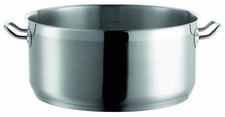 Mäser, Serie Professional, Bratentopf 32 cm, Topf aus hochwertigem Edelstahl 18/10, Induktion, Liter