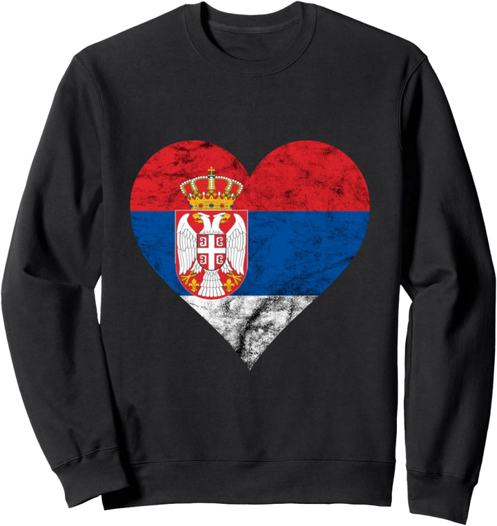 Serbien Herz Serbische Flagge Serbischer Stolz Serbe Srbija Sweatshirt