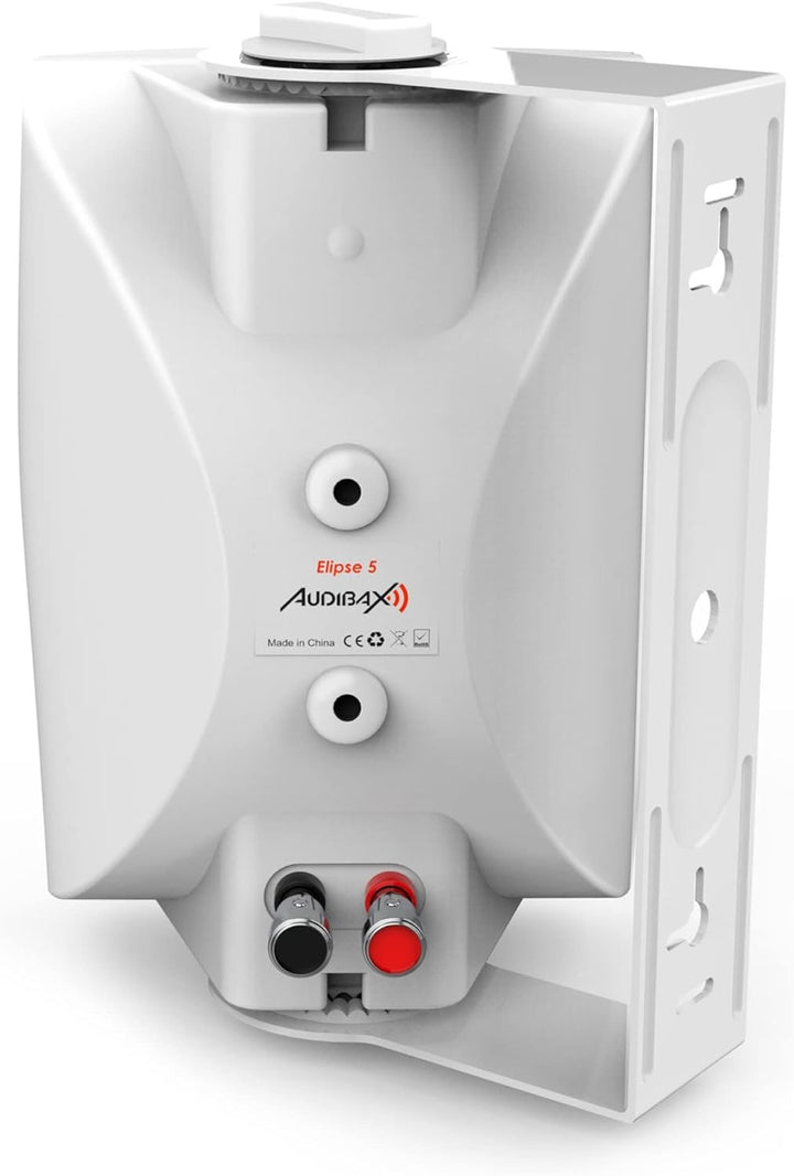 Audibax Elipse 5 Altavoces Sonorización HiFi 5" 2 Vías Con Soporte Pared. Blancos Pareja