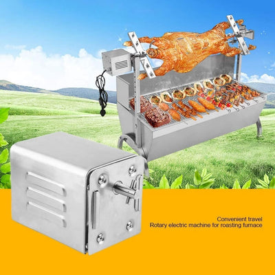 Yontwe 15W SP-S40 Edelstahl BBQ Grill Zubehör Bräter Elektromotor Ziegenschwein Huhn BBQ Spiess Roti