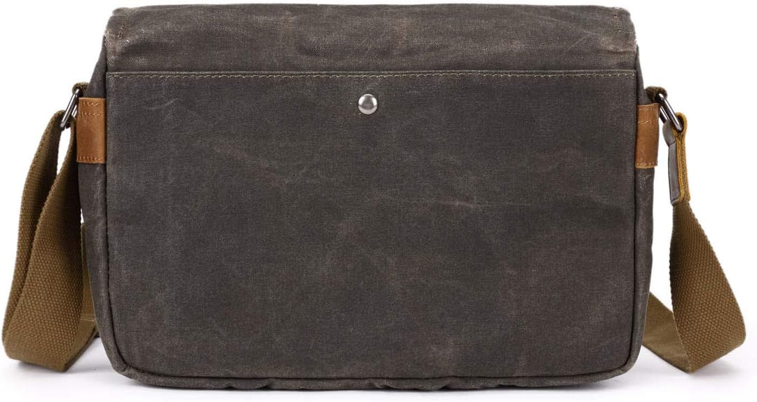 Neuleben Kameratasche Schultertasche mit abnehmbarem Kamerafach Vintage klein Umhängetasche Canvas f