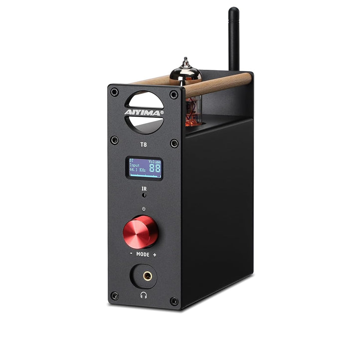 AIYIMA T8 6N3 Digital Tube Vorverstärker QCC3031 Bluetooth 5.0 Vorverstärker USB DAC Kopfhörerverstä