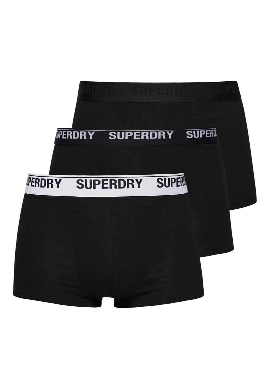 Superdry Herren Unterhosen aus Bio-Baumwolle im 3er-Pack Schwarzer Mix XL