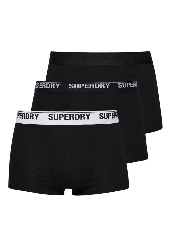 Superdry Herren Unterhosen aus Bio-Baumwolle im 3er-Pack Schwarzer Mix XL