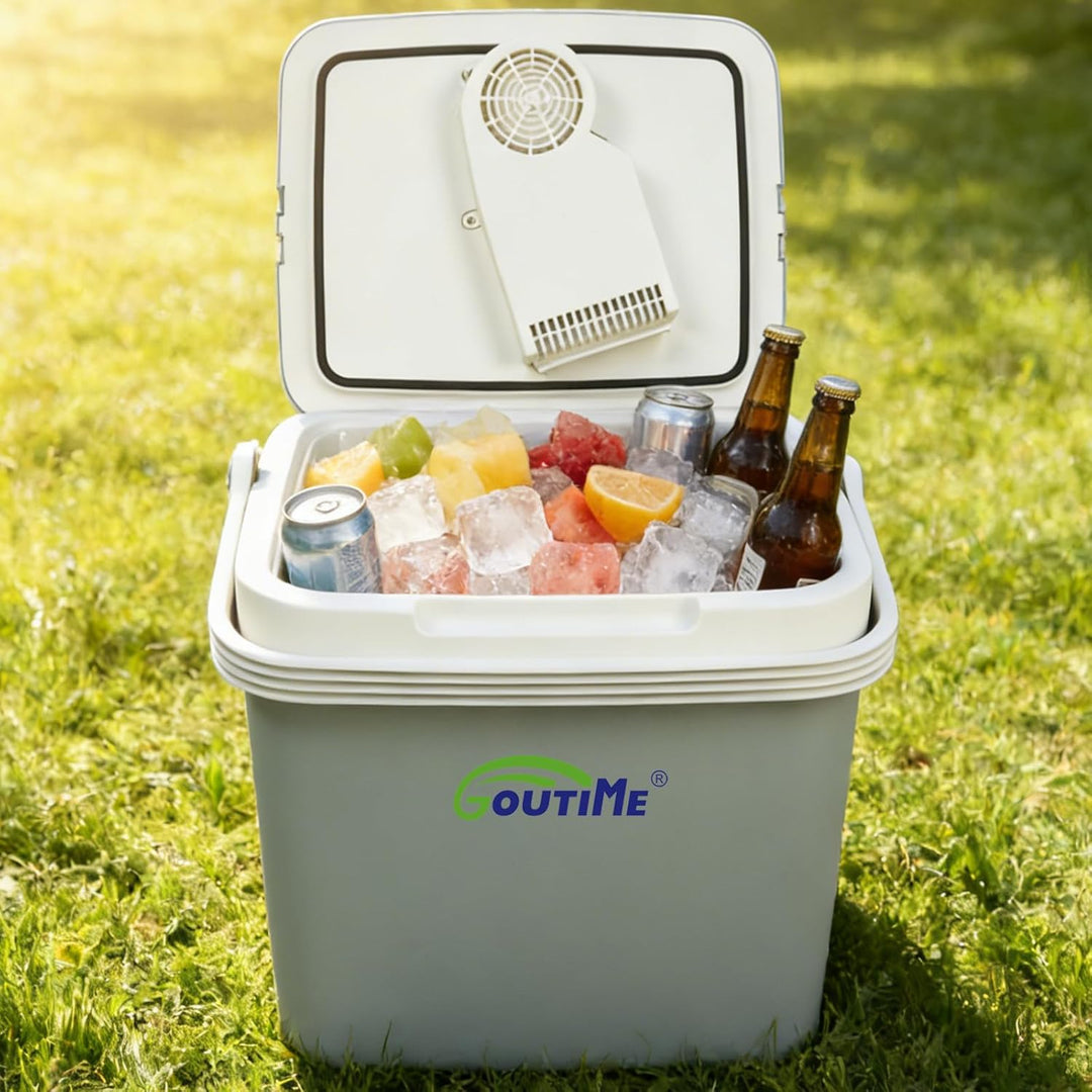 Goutime 24L Elektrische Kühlbox 12V/230V Dualbetrieb ECO MAX Camping