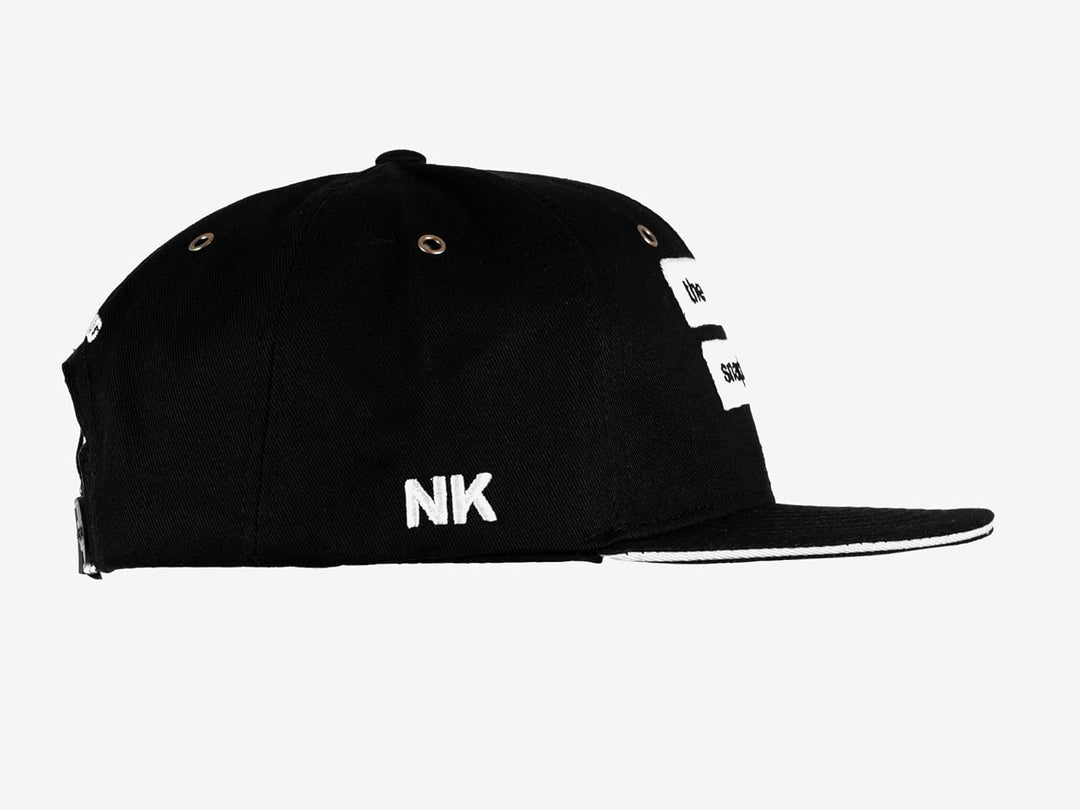 Nebelkind Snapback Cap Snapback Society Schwarz Sandwich-Schirm Grössenverstellbar Unisex One Size