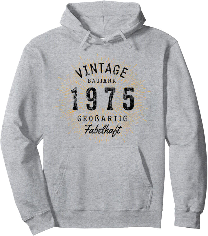 Vintage geboren 1975 Geburtstag Pullover Hoodie