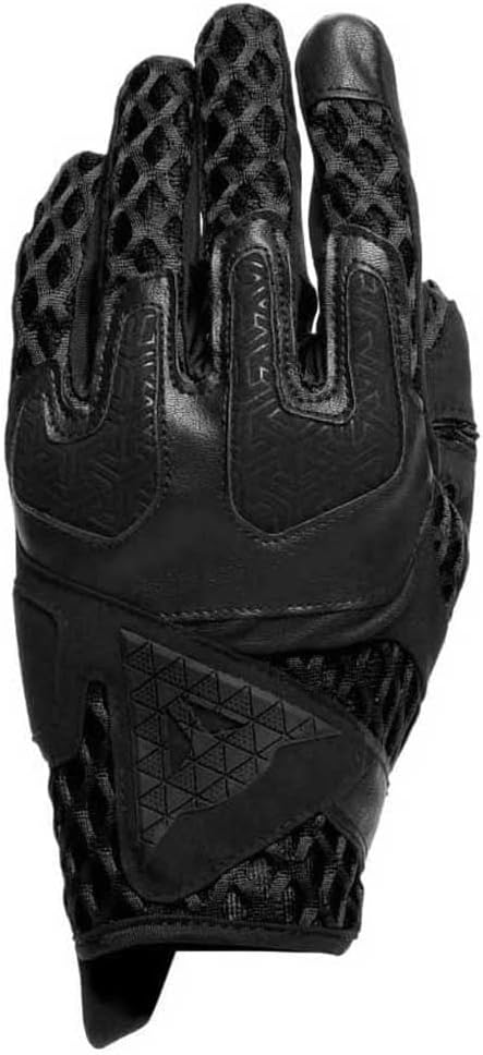 Dainese Air-Maze Unisex Gloves, Motorradhandschuhe Sommer Textil, für Damen und Herren, Schwarz/Schw