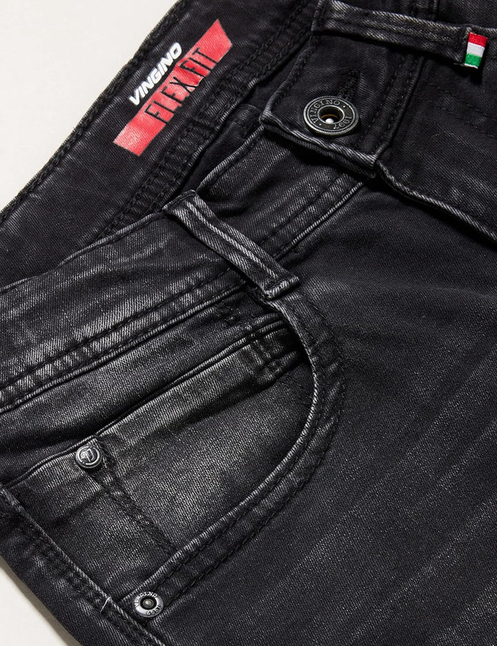 Vingino Jungen Apache Jeans 3 Jahre Slim Black Vintage, 3 Jahre Slim Black Vintage