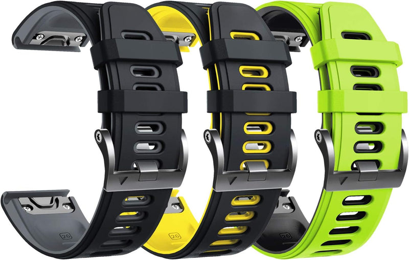 NotoCity Armband für Garmin Fenix 6X /Fenix 6X Pro/Fenix 5X /Fenix 5X Plus/Fenix 7X/Fenix 3 /Fenix 3