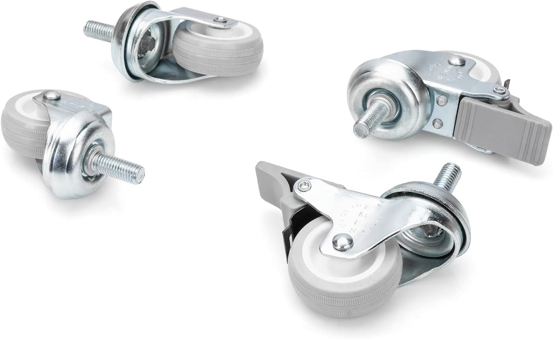 DIGITUS Laufrollen für Standard 19" Wandgehäuse von DIGITUS, 4 Stück, 2x feststellbar, rotierend, 25