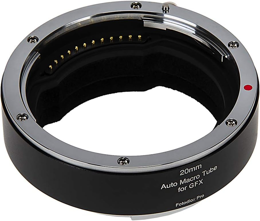 Fotodiox Pro 20mm Automatic Macro Extension Tube Compatible with Fujifilm GFX G-Mount Cameras Auto E