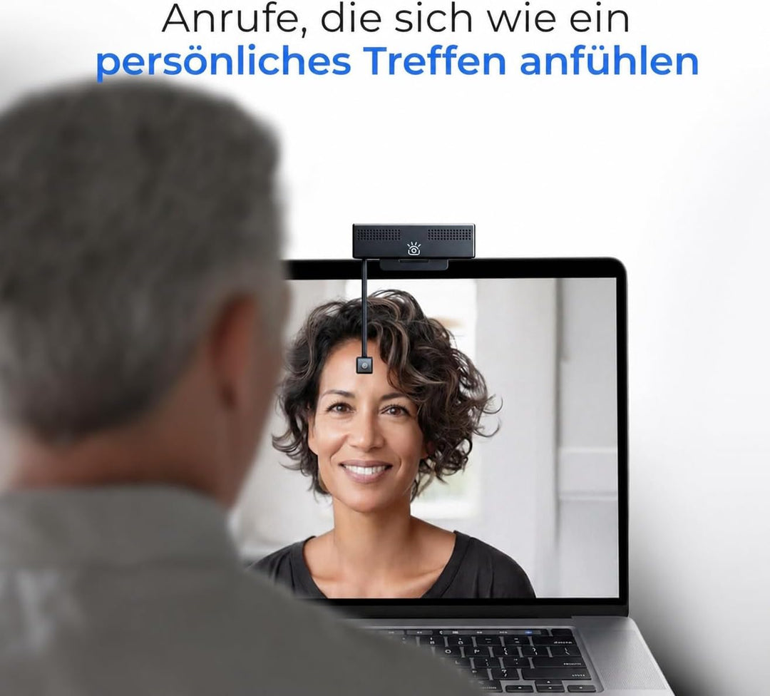 iContact Camera ProMini 4K HD Augenkontakt-Webcam mit Mikrofon mit Geräuschunterdrückung, USB-Comput