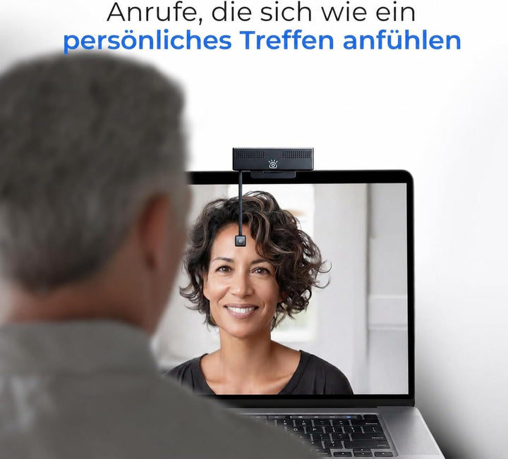 iContact Camera ProMini 4K HD Augenkontakt-Webcam mit Mikrofon mit Geräuschunterdrückung, USB-Comput