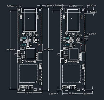 LILYGO T-SIM7000G Solar Ladegerät ESP32-WROVER-B Chip 2G(GSM) NB SIM GPS Antenne CH9102F 16MB TTGO E