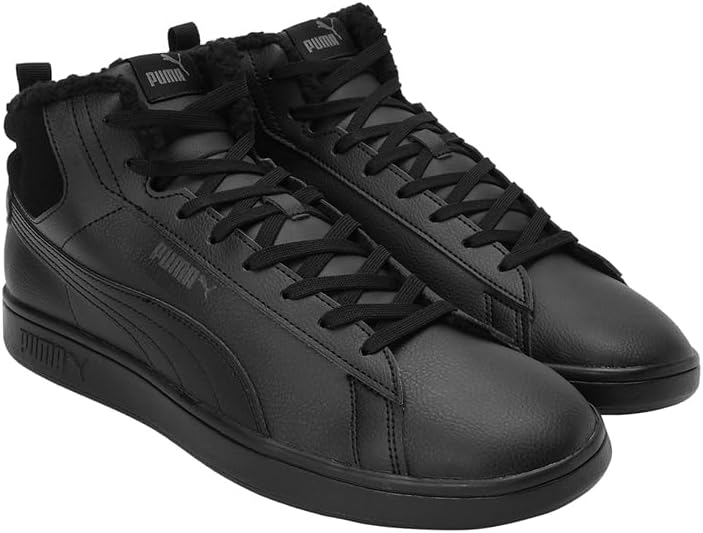 PUMA Herren Smash 3.0 Mid WTR Sneaker, Puma Black Shadow Gray