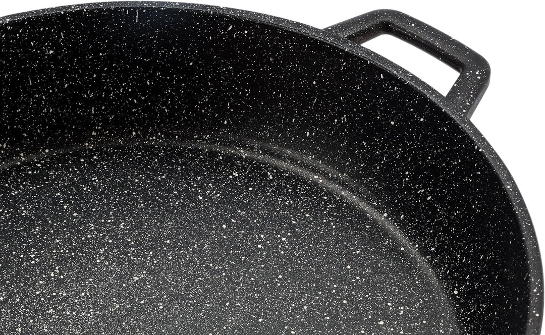 Barazzoni die Kochen besondere Kasserolle Zwei Griffen mit Deckel, Durchmesser 28 cm, Aluminiumguss