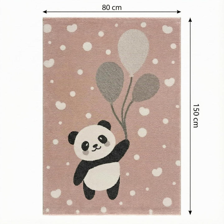 Jimri Teppich Kinderzimmer - Teppiche für Kinderzimmer, Kinderteppich, Kinderteppich Mädchen, Bär, P