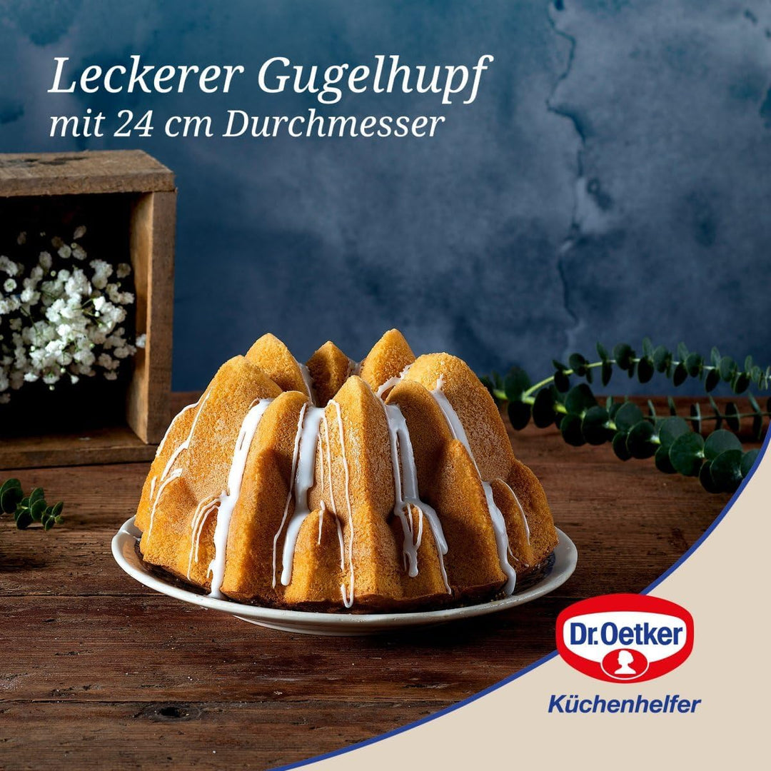 Dr. Oetker Guglhupf Creative ⌀ 24 cm – Gugelhupfform aus der Serie Back-Kunst – Backform mit Antihaf