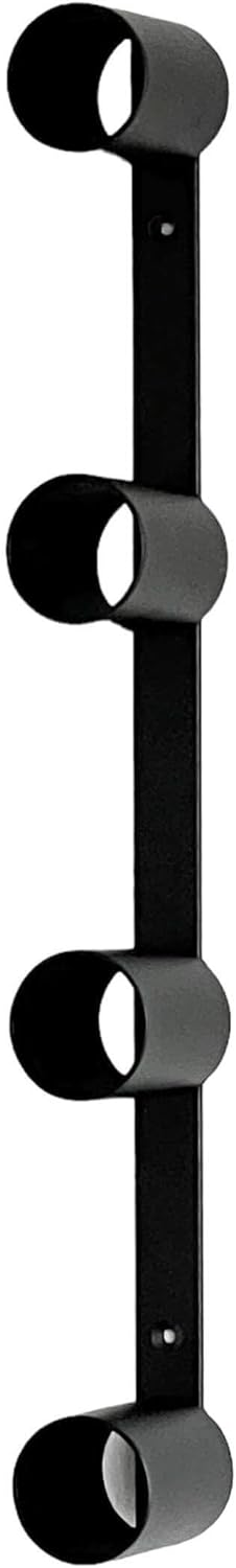 DanDiBo Toilettenpapierhalter Schwarz Wand Metall 4 Halter Unsichtbar Klopapierhalter Toilettenrolle