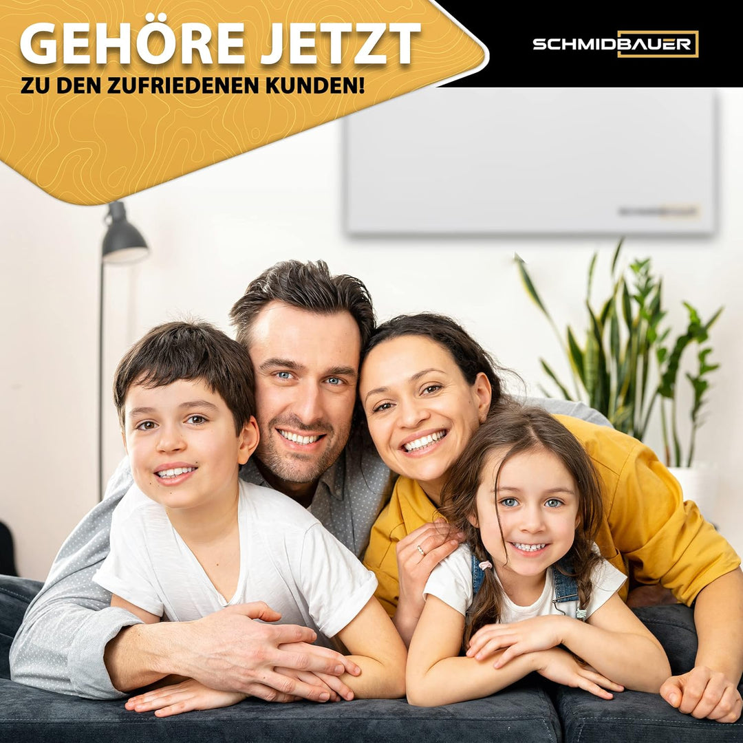 SCHMIDBAUER® Hybrid Pro Hybrid Neu 1000 Watt - das Beste aus beiden Heiztechniken - effiziente Infra