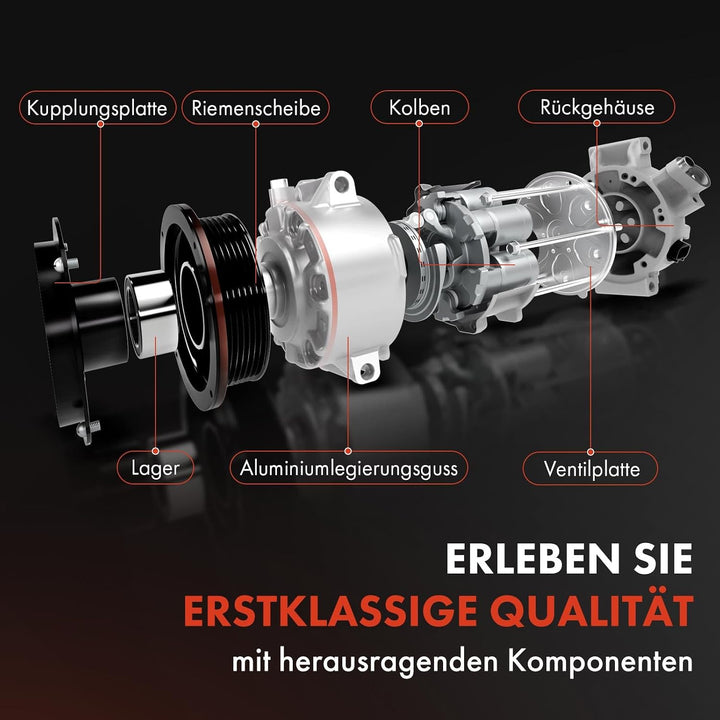 Frankberg Klimakompressor Klimaanlage 2-Polig Kompatibel mit Espace IV JK0/1 1.9L 2.0L 2.2L MPV 2004