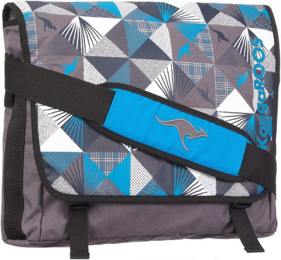 KangaROOS DAYTON postbag B0239/040, Unisex - Erwachsene Messengerbags, Blau (chess scuba), 42x33x10