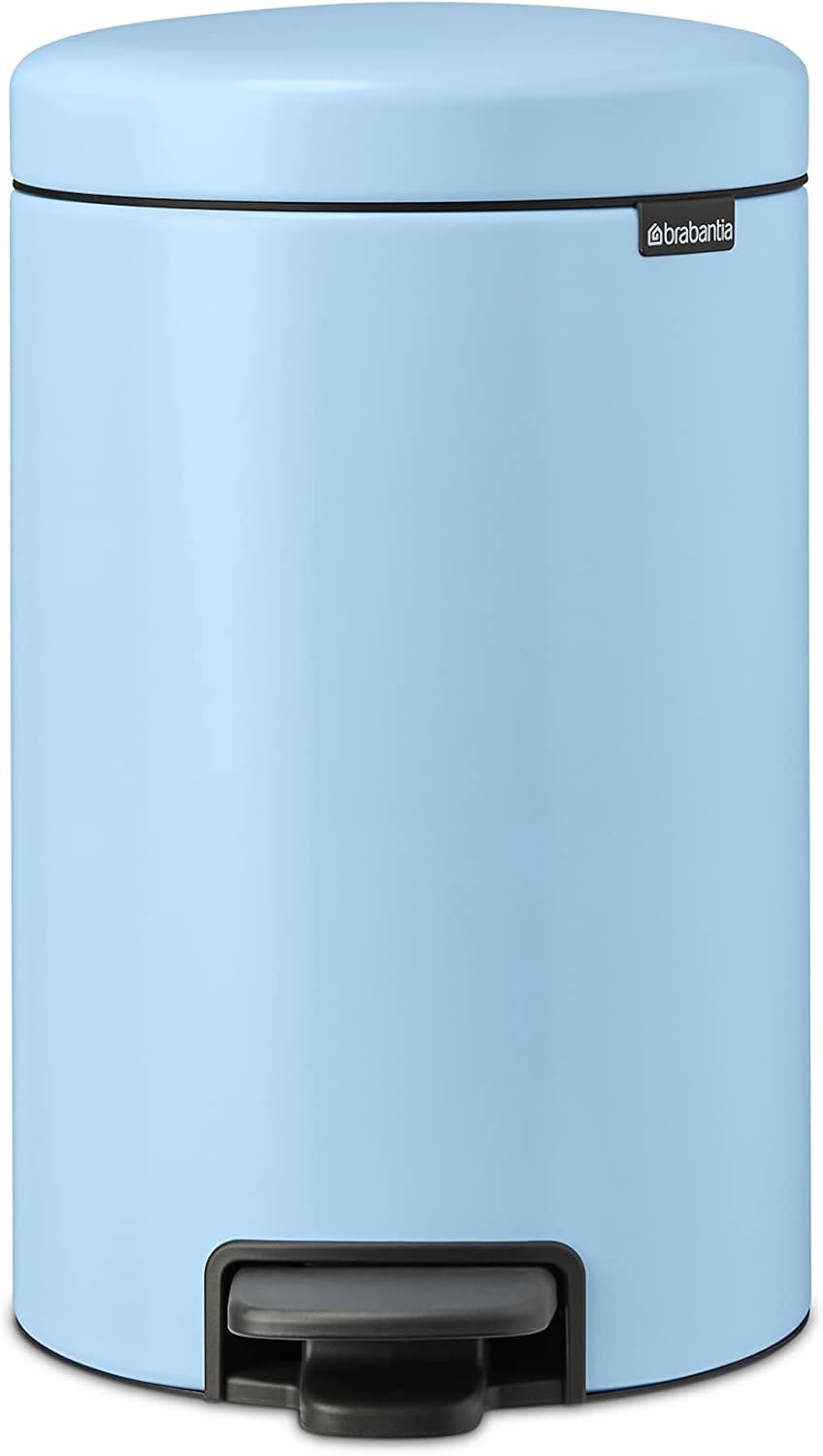 Brabantia - NewIcon Treteimer 12L - Medium Abfalleimer für Küche oder Schlafzimmer - Sanft Schliesse