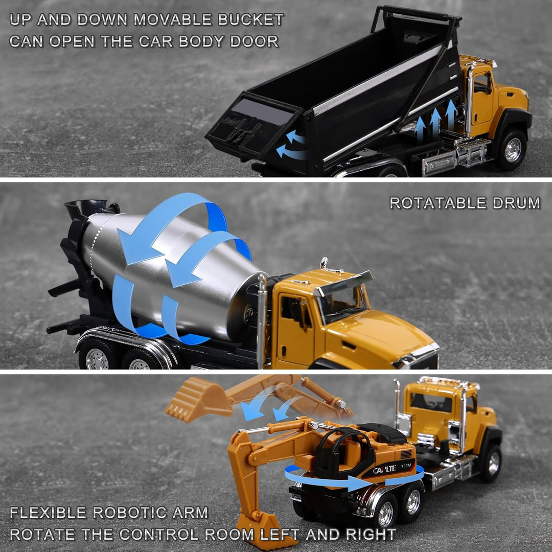 1/50 Ratio die-Casting Engineering Construction Vehicle, Mixer Truck, Alloy Collection Model Car, Bo