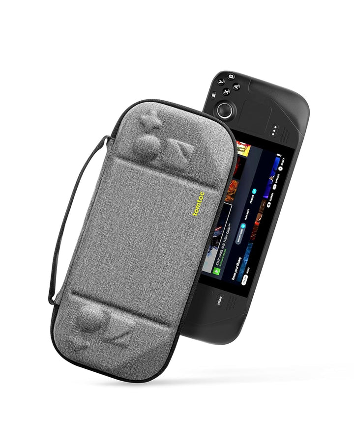 tomtoc Slim Hülle Case für Steam Deck/Steam Deck OLED, Rundumschutz Tasche Reise Tragetasche Hartsch