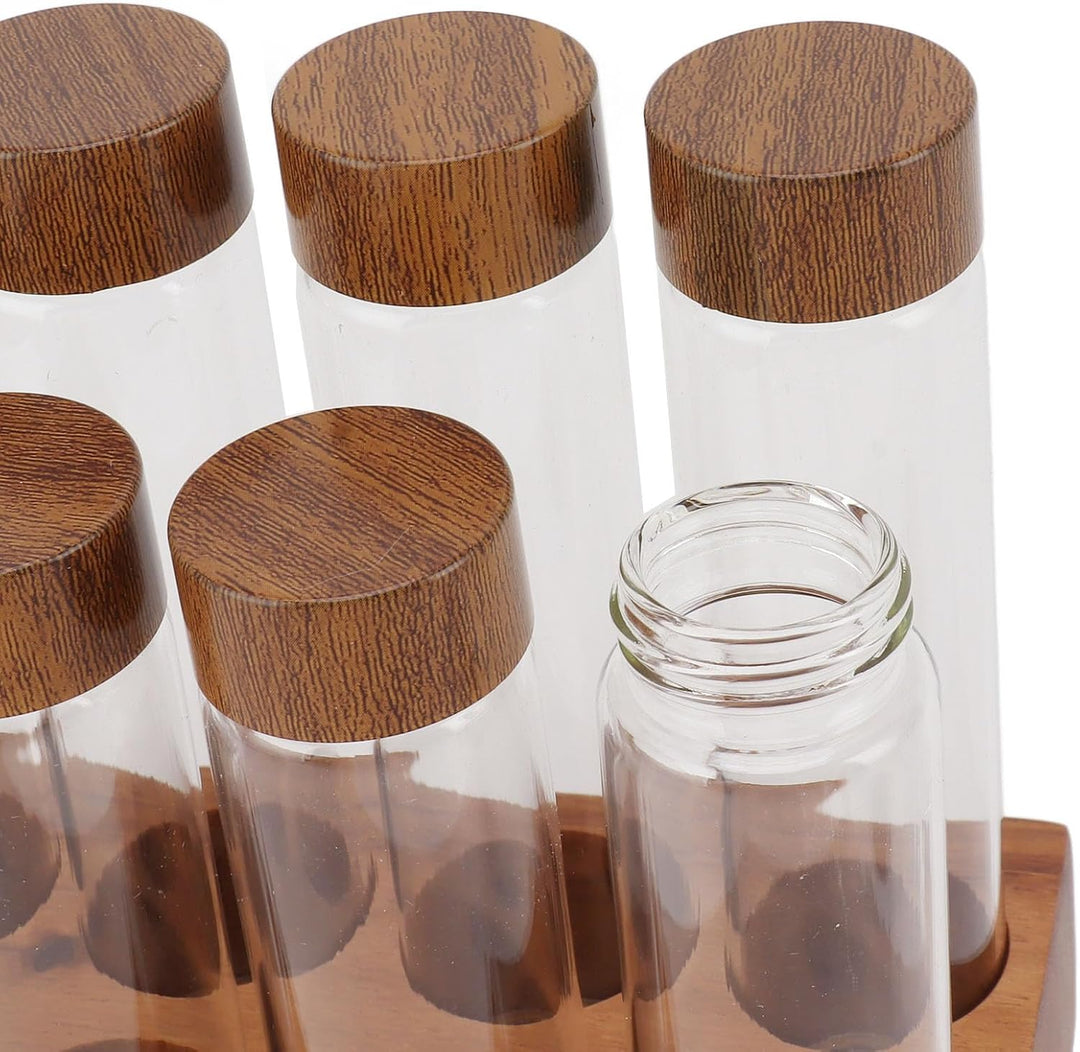 Kaffeebohnen-Aufbewahrungsröhrchen Einzeldosis, 6PCS oder 12PCS Kaffeebohnenkeller, Dosierglasfläsch