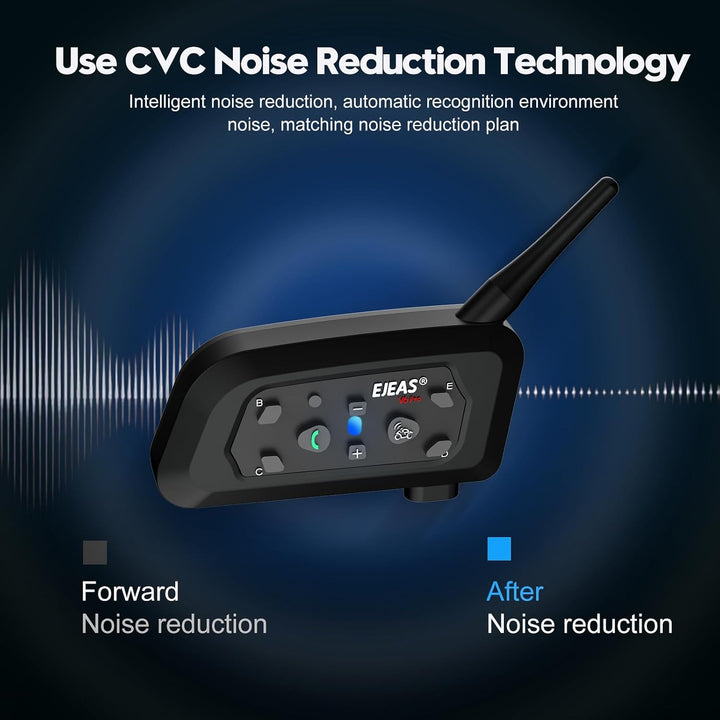 V6C Fusball Schiedsrichter Headset Intercom, Bluetooth Kommunikationssystem für 2 bis zu 6 Personen