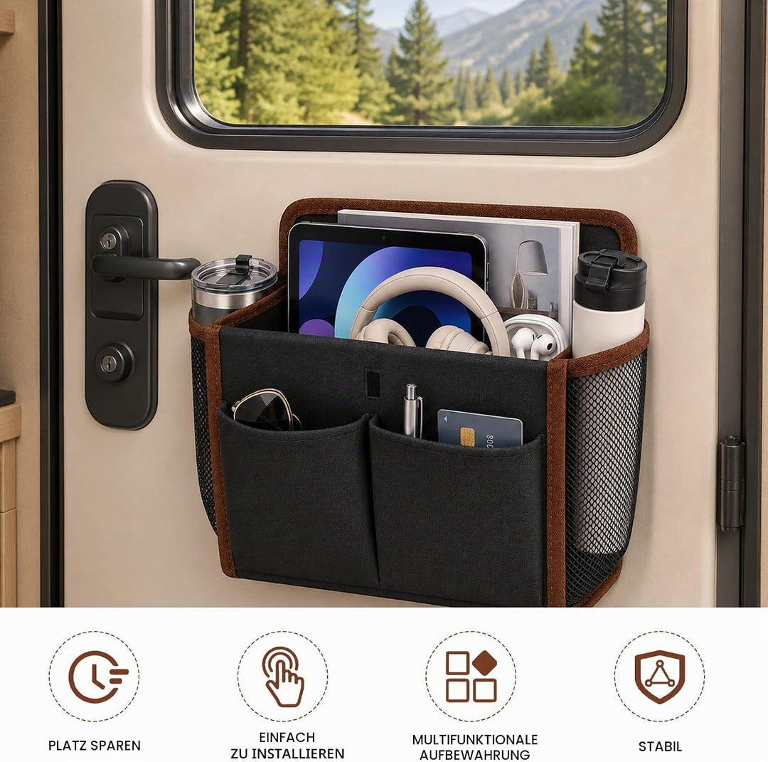 Wohnmobil Camping Organizer, Faltbarer Hängeorganizer Ohne Bohren, Selbstklebender Camping Organizer
