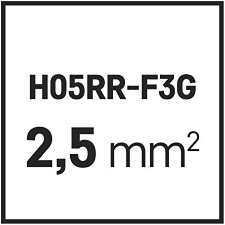 EMOS S03430 Bügeleisen-Anschlussleitung, 3m Zuleitungskabel/Anschlusskabel/Schuko Bügeleisenkabel au