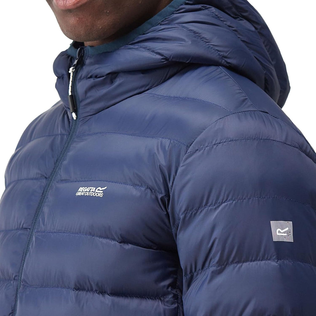 Regatta Herren Mens Marizion Baffled Water Repellent Jacket Coat Gefütterte Jacke 3XL Marine, 3XL Ma